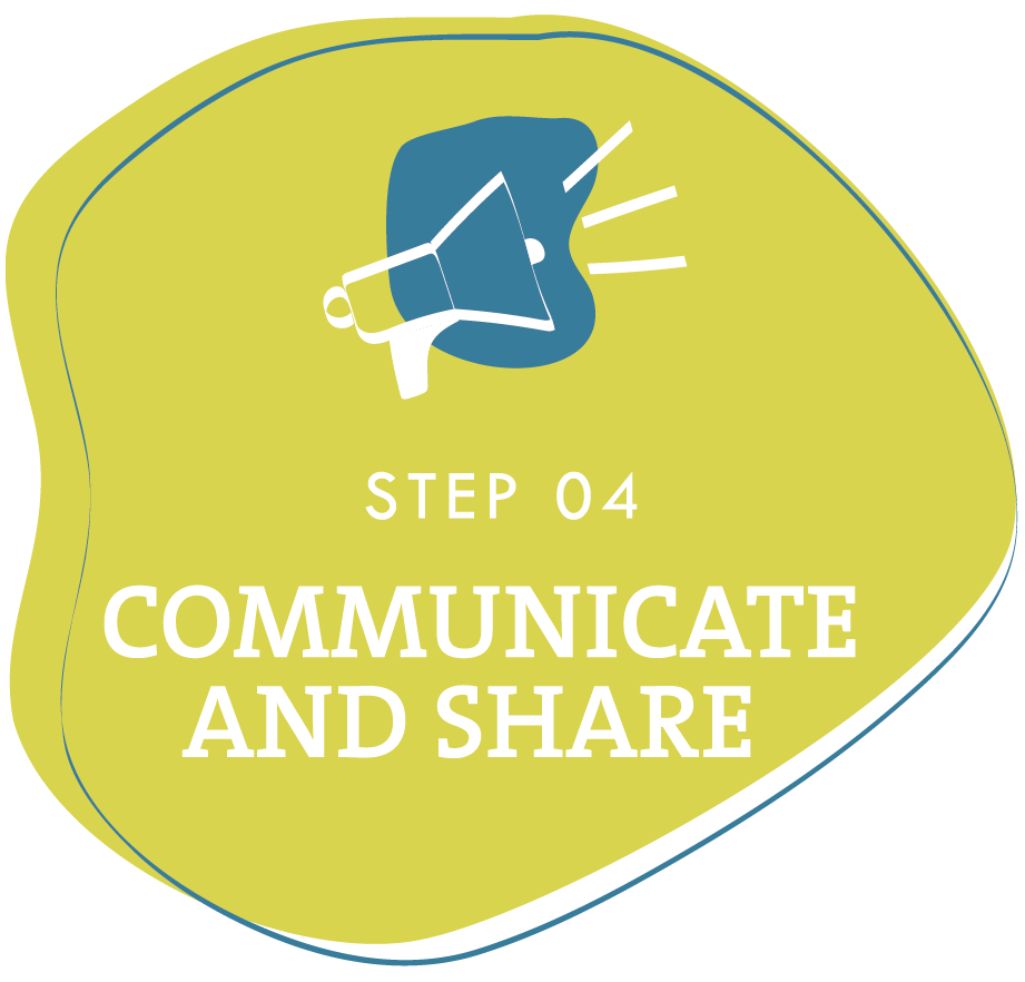 Communicate and share illustration